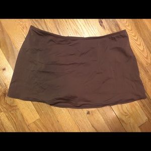 Swim skirt w attached bottom.